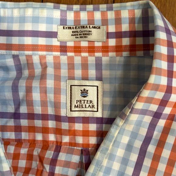 Peter Millar Vibrant Plaid Men's Shirt - Picture 3 of 3